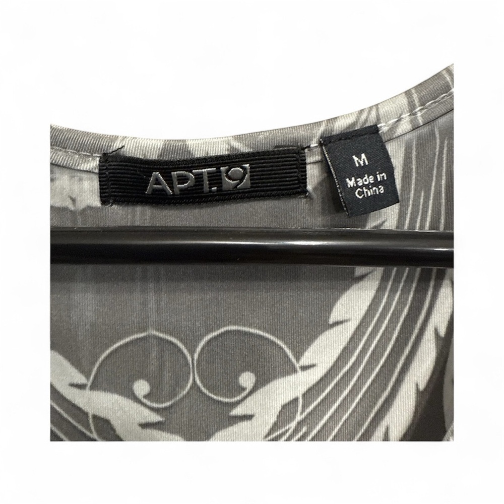 Apt. 9 Black and White Tropical Midi Dress - Picture 4 of 4